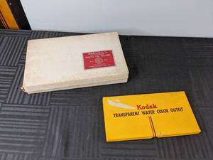 lot 493 image: Vintage Marshall Photo Oil Colors and Kodak Water Color Stamps