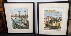 lot 475 image: A Set of Two Don Davey 1968 San Fransisco Lithograph