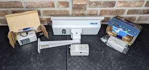 lot 507 image: (3) Toshiba CCD Color Camera IK-6400A, IK-645A, IK-6420A and a Pelco Enclosure