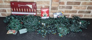 lot 538 image: An Assortment of Holiday Time- Clear, Multi-Colored, and Flickering Lights