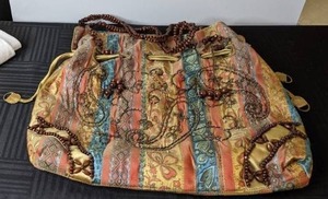 lot 570 image: Michele Hope Embellished Beaded Multicolor Boho Bag