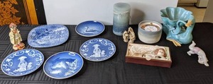 lot 572 image: Lot of Blue Dishes from Sweden & Denmark (Rorstrand, Royal Copenhagen), Ceramics from China & Japan and More