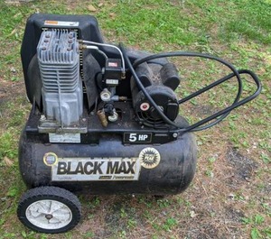 lot 15 image: Coleman Powermate Black Max 5HP Air Compressor