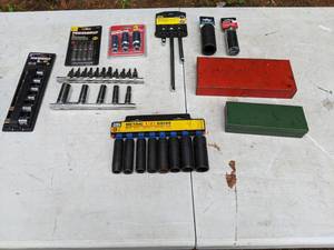 lot 658 image: Some NEW Assortment of Wrenches and Socket Sets Powerbuilt, Masterforce, OEM, Tool Shop, Etc.