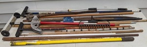 lot 774 image: An Assortment of Poles and Unique Items from the Garage