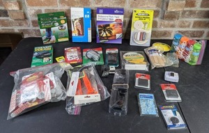 lot 618 image: Large Supply of Home and Office Items Furniture Guards, Photo Paper, Push Pins, Command Strips, Curtain Rod Holders, and Much More