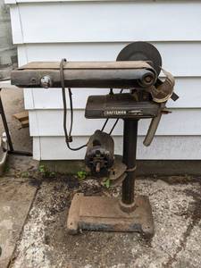 lot 754 image: Vintage Craftsman Belt and Disc Sander Model 113 22541