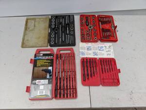 lot 736 image: Vintage Brad Point Drill Bit Sets, Bits and More