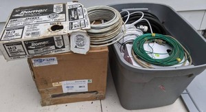 lot 669 image: Large Collection of Romex Sim Pull Wiring, Various PVC Cables, Coax Cables and Much More