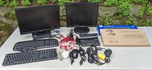 lot 707 image: Computer Peripherals Lot Samsung & Acer Monitors, 5 Keyboards, Dell Dock, 2 Mice, CablesCords