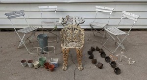 lot 786 image: Outdoor Seating, Decor, Pots, and More