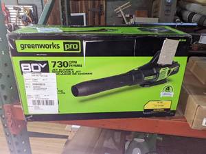 Greenworks Pro 80V (170 MPH  730 CFM) Brushless Cordless Axial Blower, Tool Only BL80L02