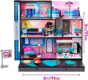 LOL Surprise OMG House  New Real Wood Doll House with 85 Surprises