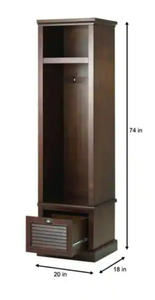 Shutter Modular Worn Black Large Open Right Locker