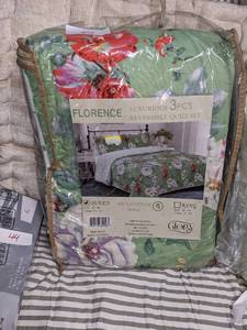 Glory Home Florence 3 Pc. Reversible Quilt Set, Queen