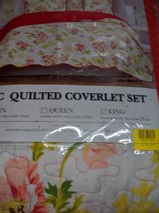 Glory Home Rose Floral Delilah Reversible Quilt Set, King