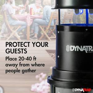 DynaTrap DT2000XL Extra-Large Insect Trap 2 UV Bulbs, 1 Acre, Black