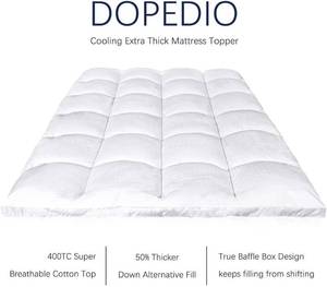 Dopedio 100% Cotton Mattress Pad