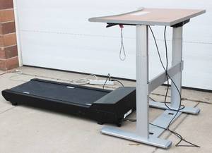 Walkstation Height Adjustable Walking Treadmill For Office Or Home