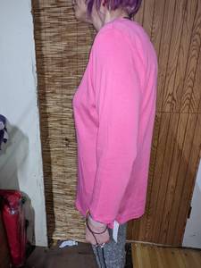 Talbots Pink T-Shirt and Jenni Lounging Shirt, Sz L