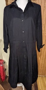 Stylish Talbots Black Shirtdress, Sz 16P