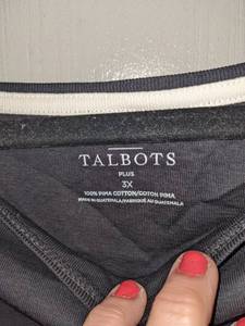 Talbots Black Top and Leggings, Sz 3XP