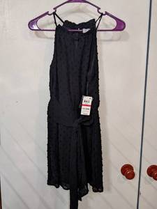 Macys Bar III Juniors Black Dress, Sz XS