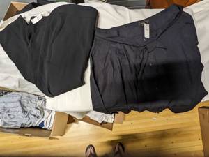 Talbots Black Pants and Skirt Sz 14P