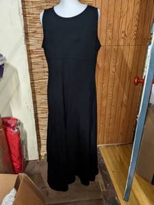Black Sleeveless Maxi Dress, Sz PXL