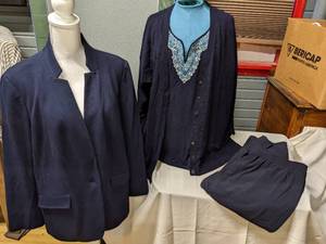 4 Pieces of Talbots Mix and Match Navy Separates