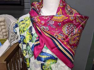 2 Silk Scarves