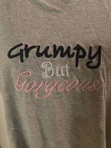 Grumpy but Gorgeous Rene Rofe Sleepwear Nightshirt Sz XL