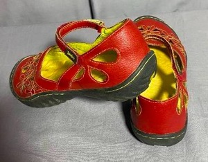 Jambu Blossom Flat Laser Cut Floral Mary Jane Shoes Sz 9