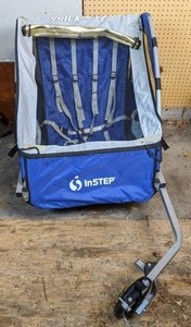 lot 7 image: Instep Quick-N-EZ Double Tow Behind Bike Trailer