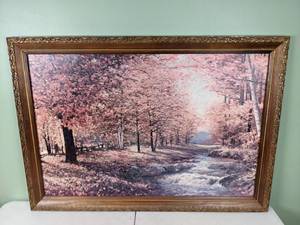 lot 116 image: Beautiful Painted Wall Art, 40 x 28