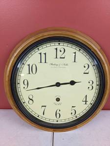 lot 80 image: Vintage Sterling & Noble Wall Clock, 16
