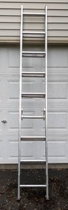 lot 19 image: Keller Household III Aluminum Extension Ladder (Model 3116)