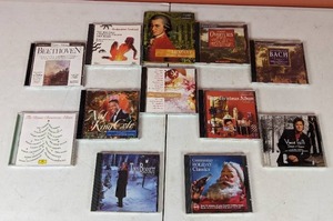 lot 29 image: Dozen Music CDs Beethoven, Nat King Cole, Tony Bennett, Christmas Albums and More