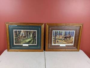 lot 106 image: Undercover Framed Artwork by Andrew Kiss and Territorial Grounds Framed Artwork by Cynthie Fisher