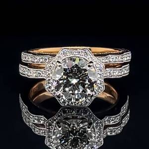 lot 1 image: NEW Top Designer Simon G 2.01ctw Diamond Engagement Ring-Bridal Set in 18k Two-Tone Gold $17,999 Retail VIDEO