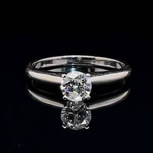 lot 20 image: Classic Elegance 0.54ctw Diamond Round Solitaire Ring in 14k White Gold $2100 Retail VIDEO