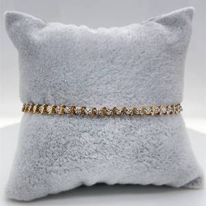 lot 60 image: Beautiful Diamond Miracle S-Bar Link Estate Tennis Bracelet in Yellow Gold