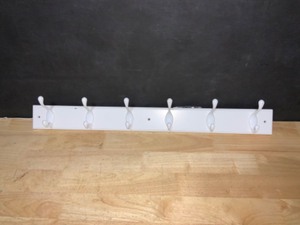 Liberty 27 in. White Heavy Duty Hook Rack. See Pictures
