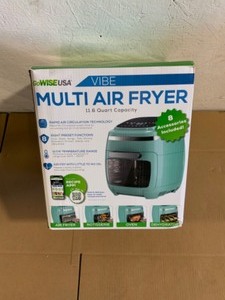 GoWISE USA 1700 Watt Mint Multi Vibe Air Fryer Oven with Rotisserie and Dehydrator Functions,. See Pictures