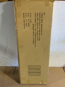 Oriental Furniture 4 ft. White 3-Panel Room Divider. See Pictures