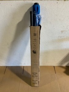 Astella 9 ft. Steel Market Push Tilt Patio Umbrella in Polyester Pacific Blue. See Pictures