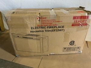 Valuxhome 33 in. 750-Watt1500-Watt Electric Fireplace Insert with Overheating Protection, Black. See Pictures