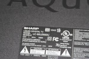 lot 7 image: Sharp Aquos LC-60LE650U Full HD 1080p Smart 60 LED TV  Television  Display with Remote Control
