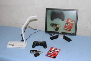 lot 17 image: Lot of 14 - Elmo MO-1 Ultra Compact Visual Presenter  Document Cameras