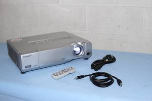 lot 3 image: Sharp PG-D40W3D WXGA Widescreen 3D-Ready HD 4000-Lumen Home Theater DLP Projector